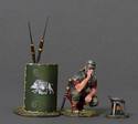 Roman Soldier Cooking - 19th Legion Green Shield