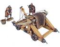 Winter Roman Onager with 2 Crew Figures, Basket, and 2 Stones