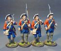 4 Line Infantry Marching Set #1, 60th (Royal American), Regiment of Foot