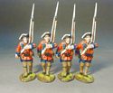 4 Line Infantry Marching Set #3, 60th (Royal American), Regiment of Foot