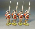4 Line Infantry Marching Set #3, 60th (Royal American), Regiment of Foot