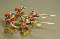 4 Line Infantry Skirmishing Set #1, 60th (Royal American), Regiment of Foot