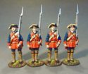 4 Line Infantry at Attention Set #2, The New Jersey Provincial Regiment