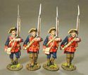 4 Line Infantry Marching Set #1, New Jersey Provincial Regiment