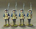 Four Line Infantry At Attention Set #2, South Carolina Provincial Regiment