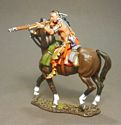 Mounted Woodland Indian, Firing Musket #1