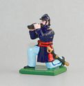 Union Officer Kneeling with Binoculars
