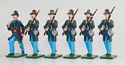 Officer & Five Iron Brigade Infantry Advancing