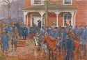 Sherman Leaving the Henegar House, December 1, 1863 - Canvas Giclee