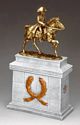 Mounted Napoleon, Bronze w/Large Equestrian Statue Greystone Plinth