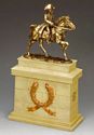 Mounted Napoleon, Bronze w/Large Equestrian Statue Sandstone Plinth