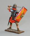 Roman Legionnaire Advancing with Sword and Shield