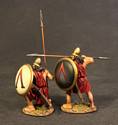 Spartan Warriors with Black & White Lambda Shields, Spartan Army