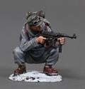 Squatting w/MP40, SS Gebirgsjäger - Winter