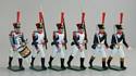 French Grenadiers Advancing - Officers, Drummer & Soldiers