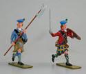 Two Jacobite Rebellion Highlanders Charging