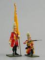 44th Regt of Foot British Army Flagbearer & Soldier