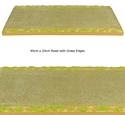 Modular Terrain Road Section with Green Grass Edges