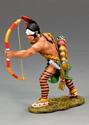 Indian Warrior Firing Bow and Arrow