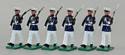 US Marine Corps Silent Drill Team at Left Shoulder Arms