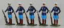 Peking Legation Guard, US Marines at Parade Rest in Dress Blues