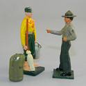 USMC Drill Instructor & Recruit w/Bucket, Mop & Seabag
