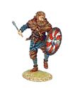 One Eyed Viking Warrior with Sword and Axe