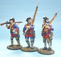 Virginia Provincial Regiment of Foot - 3 Figures Marching