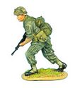 US Soldier running in Vietnam First Legion