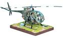 US OH-6A Helicopter w/3 Figures & Terrain Stand