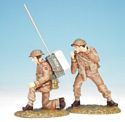 Two British WWII Infantry - Radio Operator & Officer