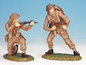 Two British WWII Infantry - Flame Thrower Team