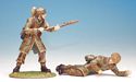 WWII German Fallshirmjaeger – 1 Fighting & 1 Wounded