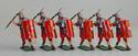 Six Romans Throwing Pilum