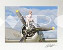 Tanya sitting on Curtiss C-46 "Tinker Belle" Propeller, 2017