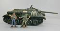 SU 85 Russian Self Propelled Gun w/Two Tank Fighters
