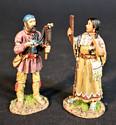 Fur Trader with Woman "New Shiny, Sparkly Little Things!"