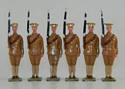 WWI British Army Soldiers in Khaki Uniforms