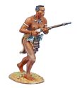 uThulwana Zulu Warrior Advancing with Rifle