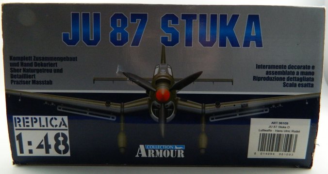 JU87 Stuka, Hans Ulrich Rudel, Luftwaffe|Art.98109|Franklin JU87 Stuka, Hans Ulrich Rudel, Luftwaffe|Art.98109|Franklin