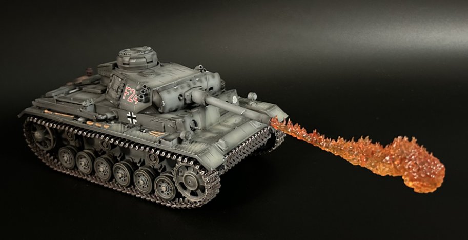 German Grey Panzer III Ausf N of Div “Totenkopf”