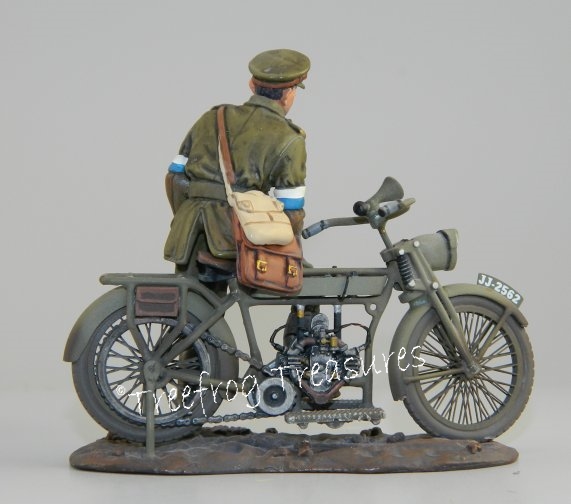 Despatch Rider on Motorbike|Royal Engineers Signal Service (RESS