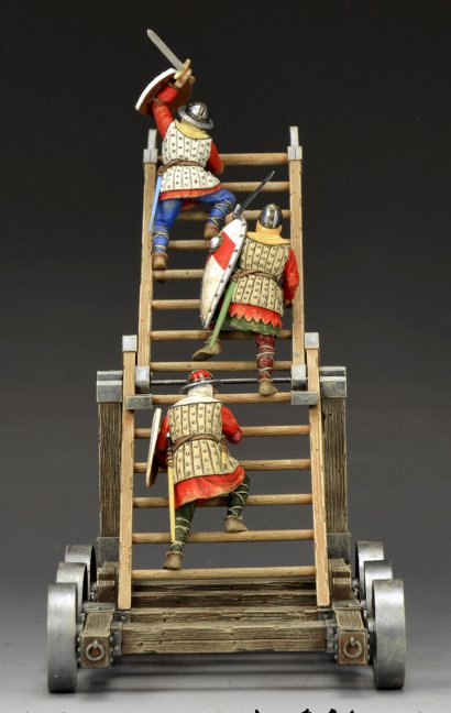 Figurines Chevaliers Médiévaux King & Country MK-S08 - Échelle 1:30, échelle De Siège, En étain