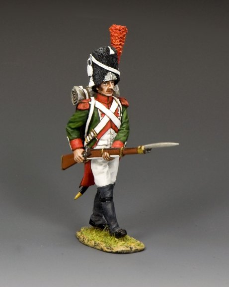 Thomas Gunn NAP055B Advancing PAVLOWSKI Grenadiers avec couverture Napoléon 1812 
