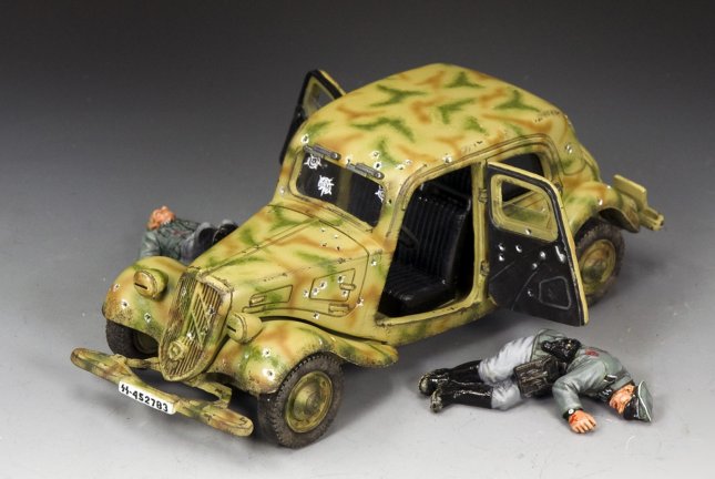 Ambushed SS Citroen|King & Country|WWII Toy Soldiers|WS398