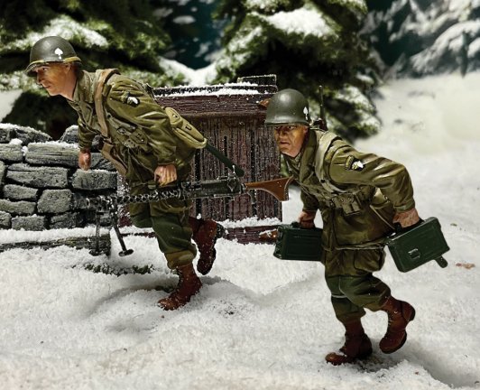 Displacing” U.S. 101st Airborne M1919 Machine Gun Crew