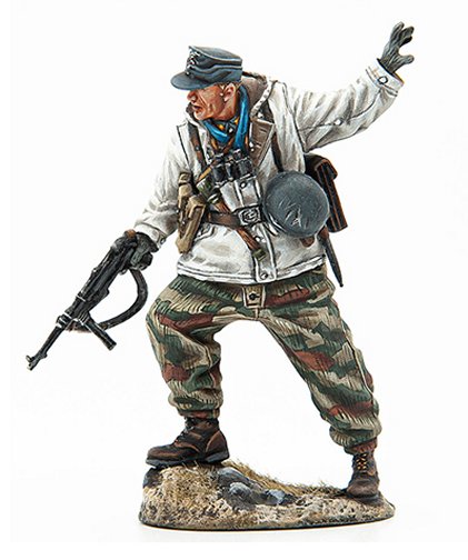 German Fallschirmjager Officer with MP40