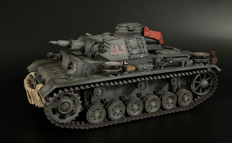 German Grey Panzer III Ausf N of Div “LSSAH”