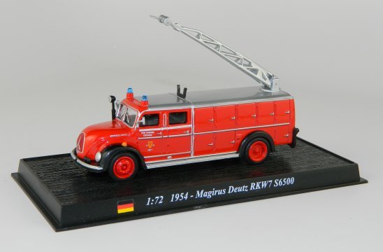 PDP61G Pompiers du Monde DEL PRADO MAGIRUS DEUTZ RKW7 S6500 1954 1/72 