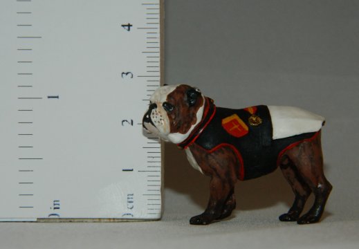Chesty" US Marine Corps Mascot Bulldog in Dress Blues|Toy Soldiers
